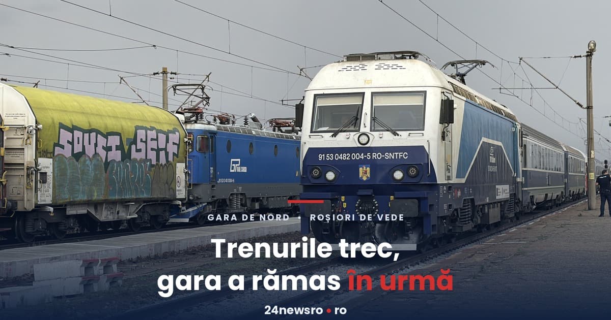 Gara de Nord Roșiori de Vede. Trenurile trec, gara a rămas în urmă