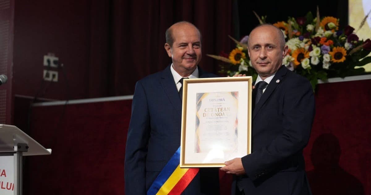 Adrian Gâdea a primit titlul de Cetățean de Onoare al municipiului Alexandria, în cadrul Zilelor Municipiului