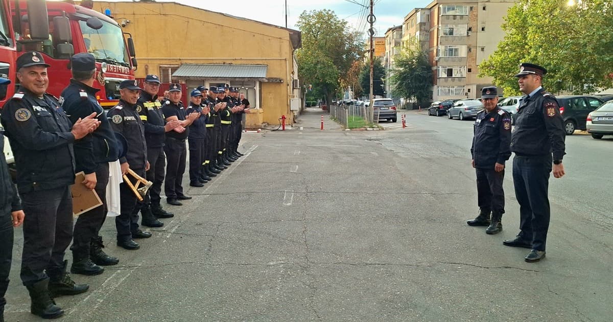 Ultima tură la Alexandria: pompierul Mutu Marius Florentin se pensionează de la 1 octombrie