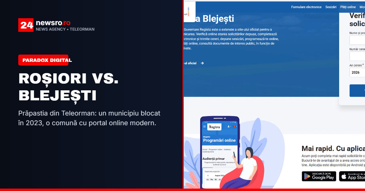 Site-ul Primăriei Roșiori de Vede este captiv în anul 2023