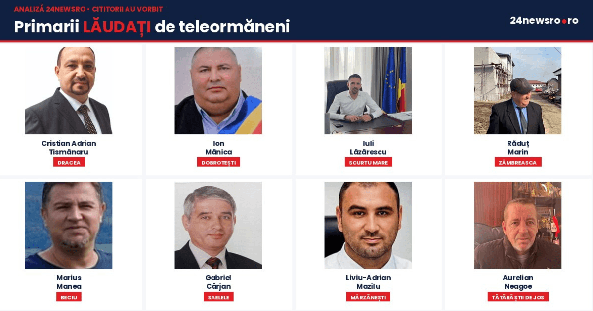 Cititorii noștri au vorbit. Iată comunele din Teleorman ai căror primari sunt lăudați