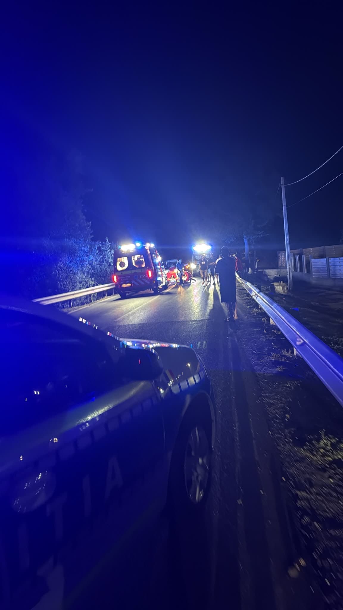 Accident grav pe DJ 504, în Orbeasca: Un pieton a fost lovit în plin de un autoturism