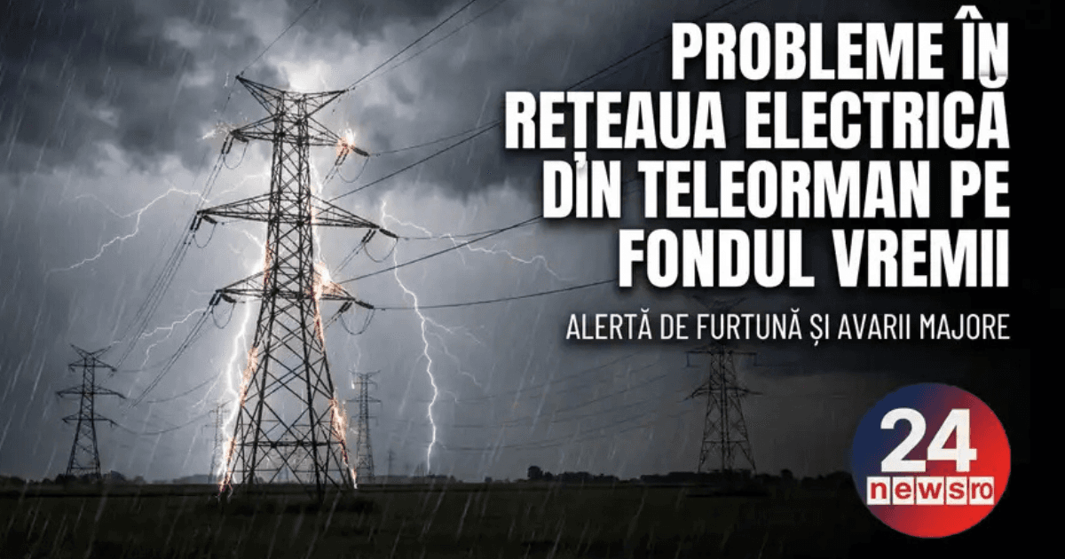 Probleme cu energia electrică în Teleorman: un incident și 17 deranjamente, echipele intervin în teren