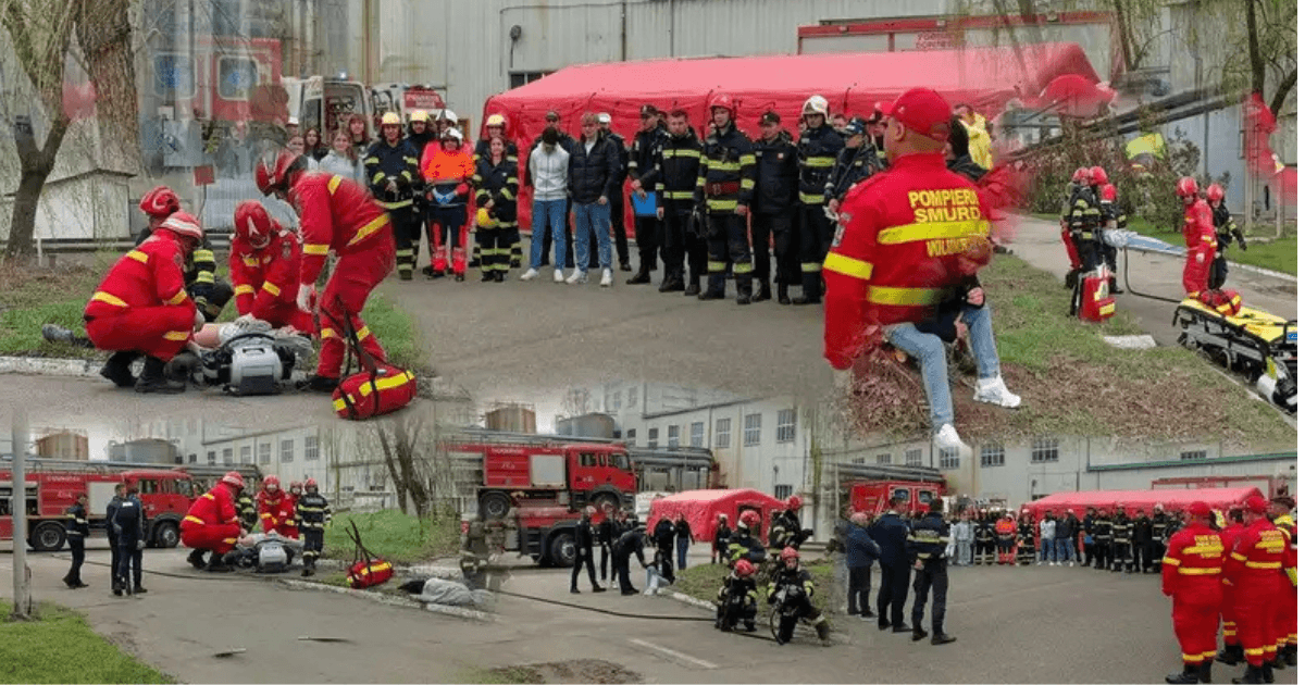 Zimnicea sub asediu... de antrenament: Incendii, explozii și o valiză suspectă, toate într-o singură zi