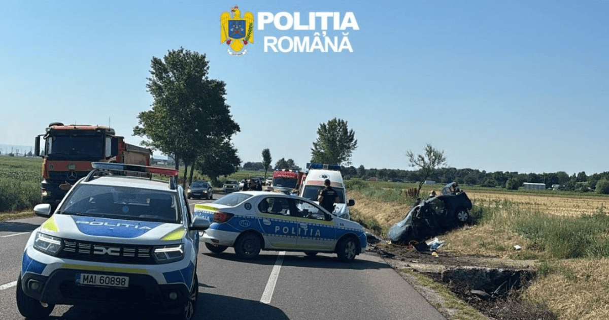 Trei teleormăneni din Peretu, implicați într-un accident mortal pe DN2, lângă Adjud. Un bărbat a murit