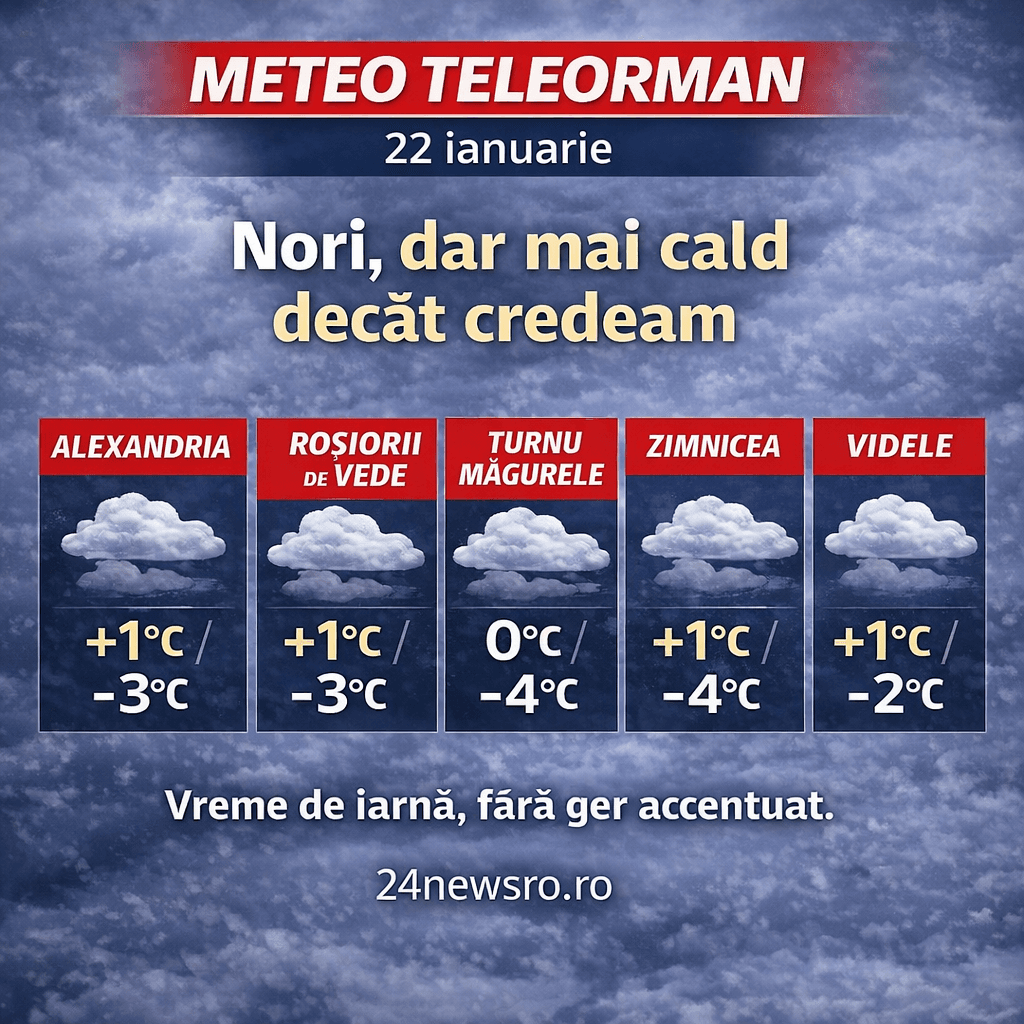 Meteo Teleorman , 22 Ianuarie