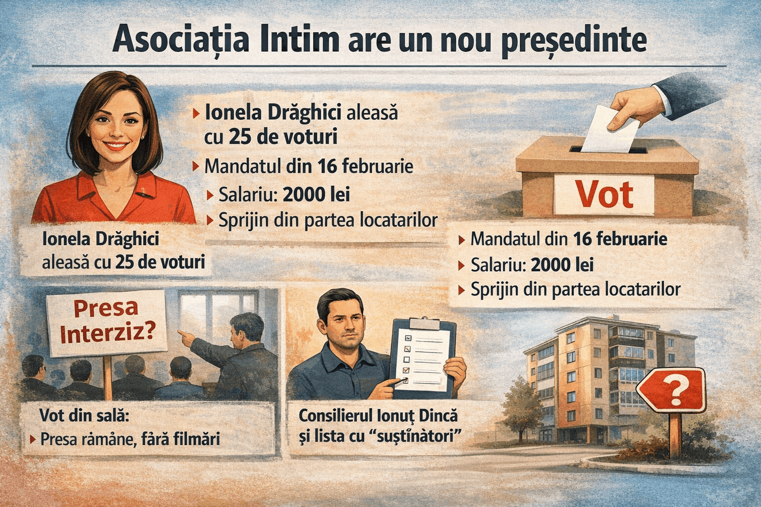 Asociația Intim are un nou președinte. Alegeri cu condiții și o ședință tensionată