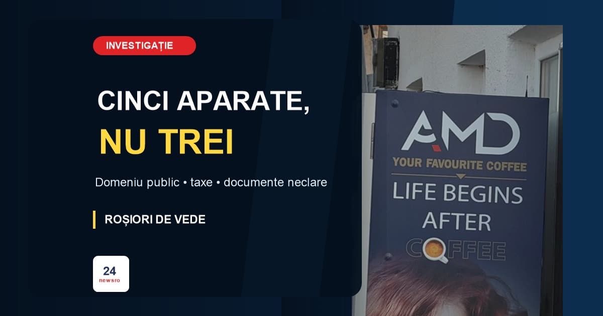 Cinci aparate de cafea, nu trei. Primăria Roșiori de Vede admite că unele automate au funcționat fără acord