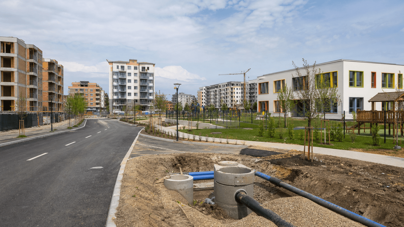 Taxă pentru marii dezvoltatori imobiliari. Banii vor finanța drumuri, utilități, creșe și școli