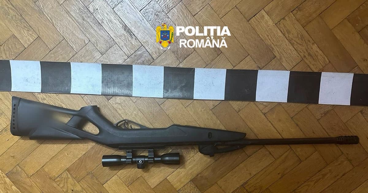 Armă deținută ilegal și 800 de diaboluri, găsite la Balaci. Un bărbat a fost reținut