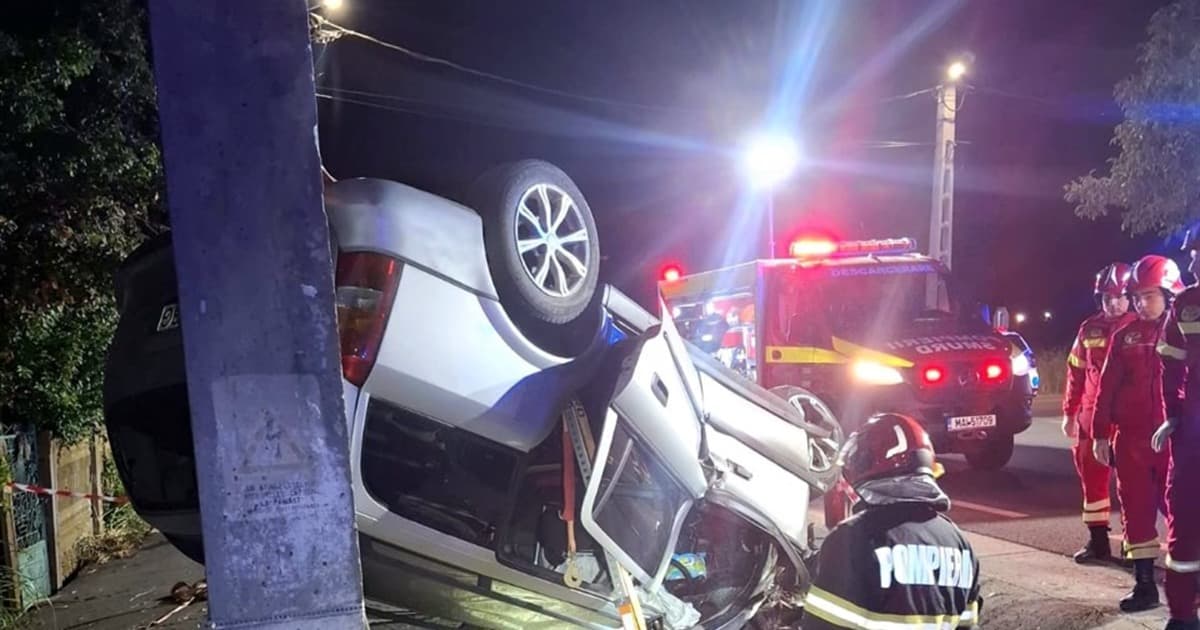 Accident mortal pe E 70, în Olt: un șofer a murit după impactul cu un cap de pod