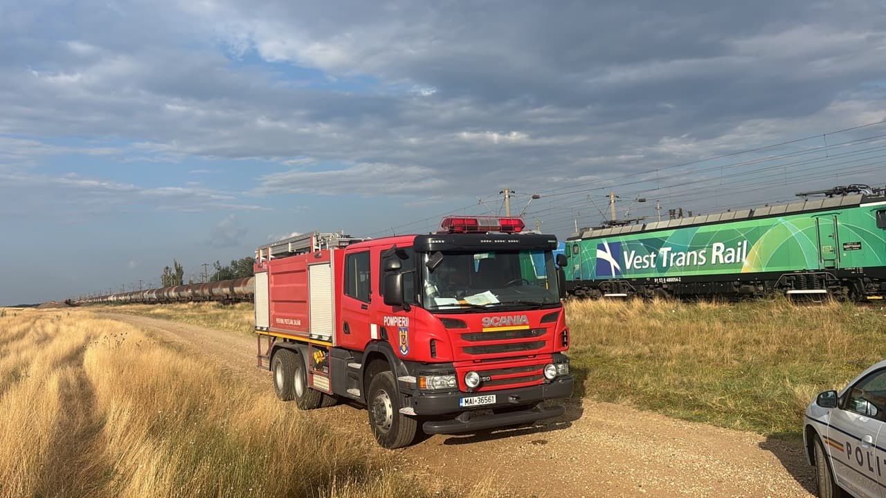 Scurgeri de motorină la un tren în Rădoiești-Deal, Teleorman